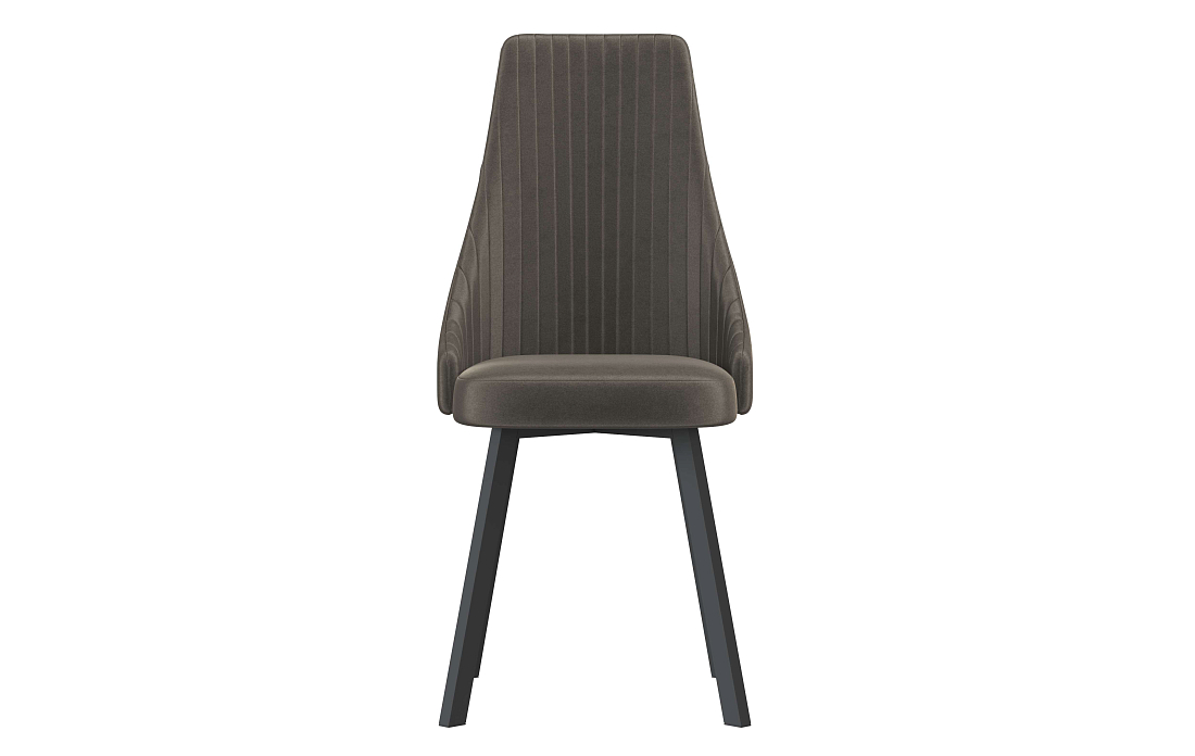 Стул Лион велюр конфетти стоун/Цвет металл белый